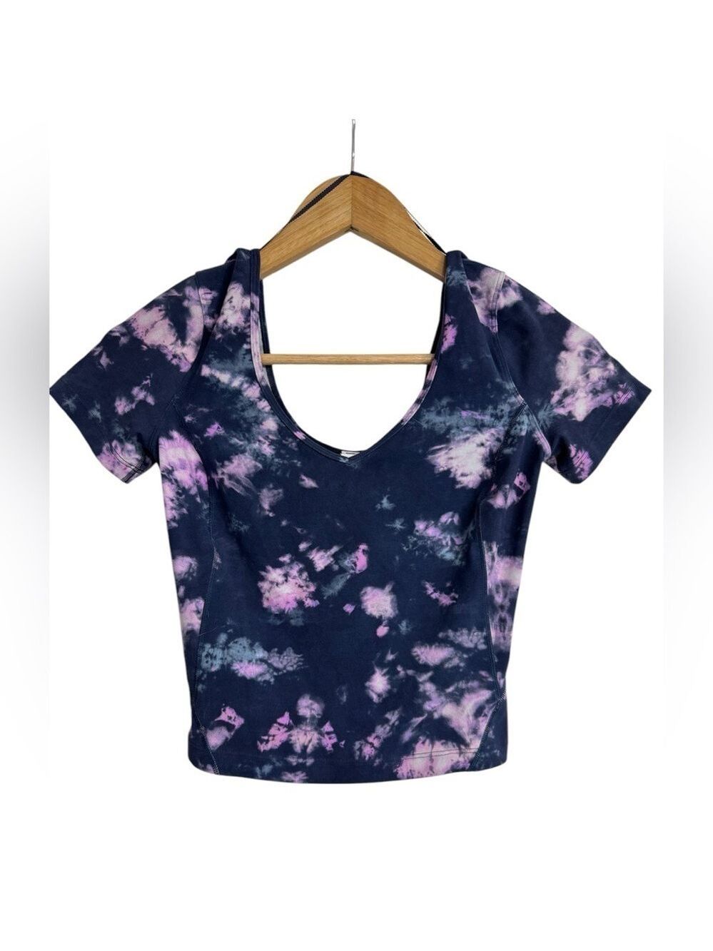 Lululemon Align T-Shirt Diamond Dye Lunar Rock Navy Size 2